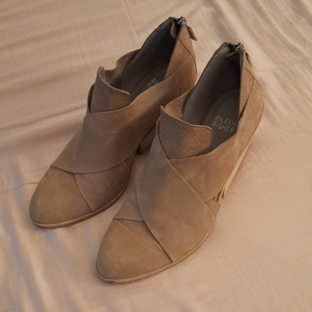 Eileen Fisher Women's Tan Ankle Boots
